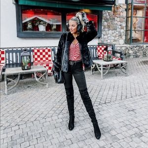 Express pink suede top 
Size XS 
Worn only once